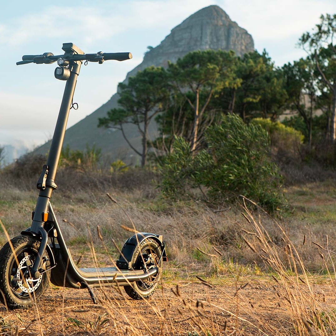 Trottinette Egret X chez trot'z ride shop en tout terrain