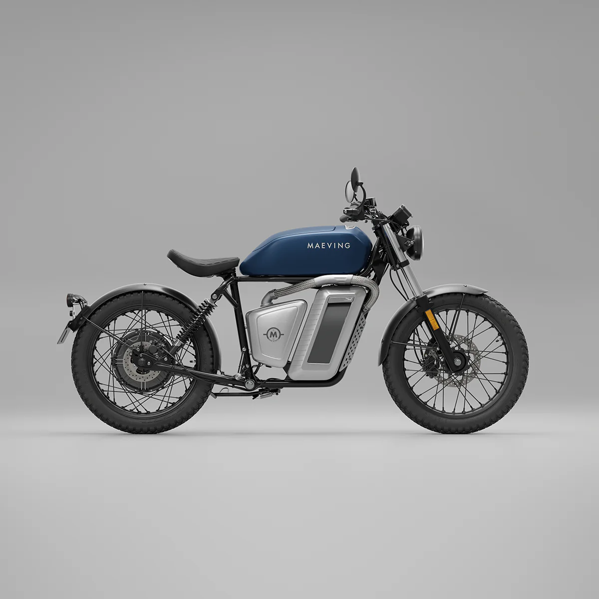 Moto électrique Maeving RM1 bleu selle noire
