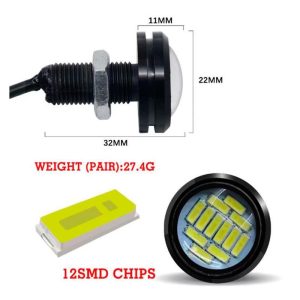 LED eagle eye bleu 12V - 1pc