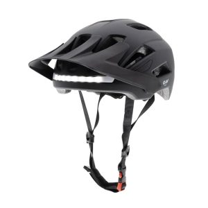 Casque CP04 noir M avec clignotant