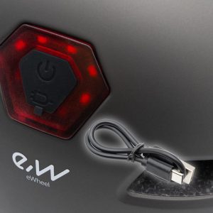 Casque CP03 gris L avec lumière arrière