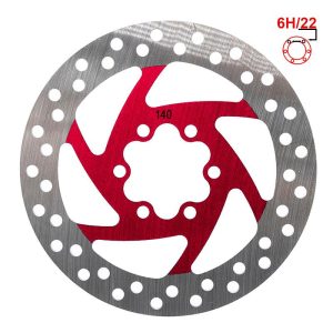 Disque de frein 140mm 6H rouge