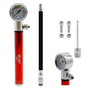 Gonfleur manuel avec manomètre EWAP-006 rouge
