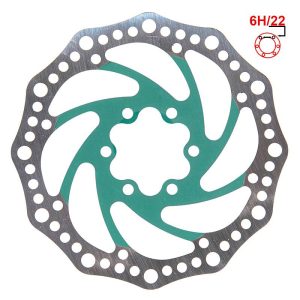 Disque de frein R6.1 140mm 6H vert