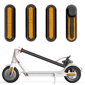 Catadioptre noir avec réflecteur jaune pour Xiaomi