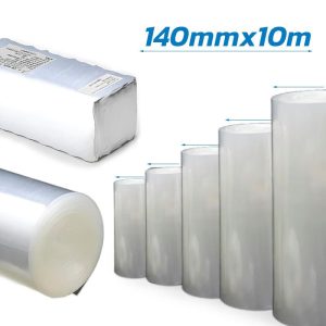 Gaine thermorétractable transparent 140mm 10M