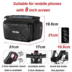 Sacoche imperméable 4L avec support [Wild Man]