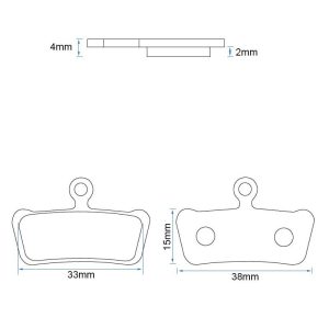Plaquette de frein RT013-C Céramique - Lot de 2