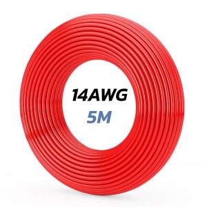 Câble rouge 14 AWG - 5M