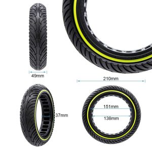 Pneu plein ultraléger 8,5x2-6,1/B34 - fluorescente [Nedong] - L