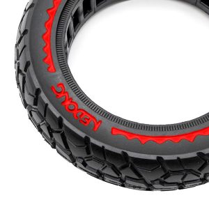 Pneu plein ultraléger Offroad 10x2,5/B44 - rouge [Nedong]