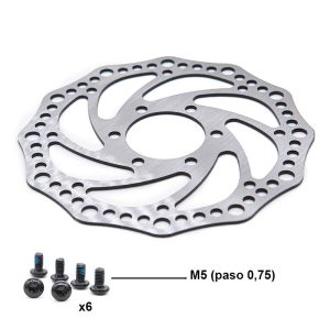 Disque de frein R6,2 140mm 6H argent - 48mm