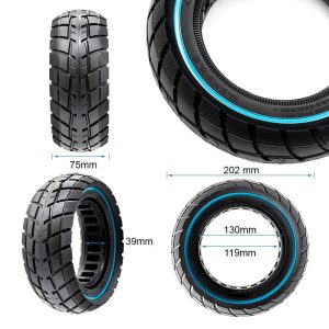 Pneu plein ultraléger Offroad 8,5x3-5,5/B40 - ligne bleue [Ewheel]