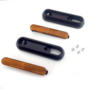Catadioptre noir avec réflecteur jaune pour Xiaomi - 2 pcs.