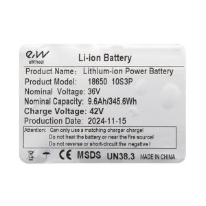 Batterie 36V 9.6 à / H pour Xiaomi M365 / 1S / Essential / MI3 [Ewheel]