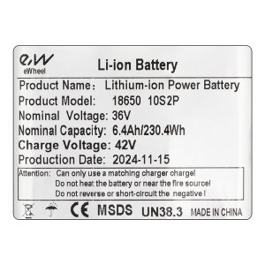 Batterie externe 36v 6.4 à / h [Ewheel]