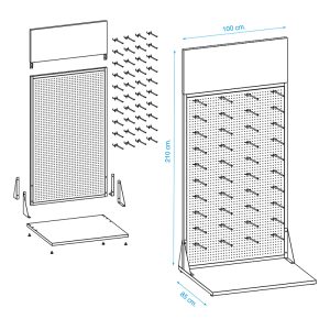 Présentoir accessoires eRider360 (Produit non inclus)