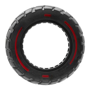 Roue pleine 9x3-5,5 ligne rouge-noir [Amitor]